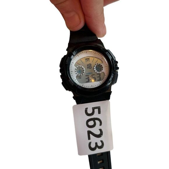 Accurian Digital Sport Watch With Black Rubber Strap & Stainless Steel Back - Picture 9 of 9